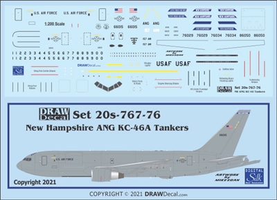 1:200 USAF 'New Hampshire ANG'  KC-46A Pegasus (Boeing 767-200)