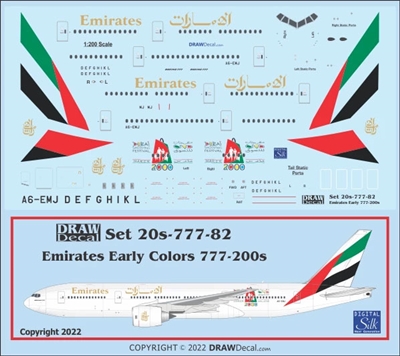 1:200 Emirates Boeing 777-200 / -200ER