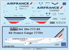 1:200 Air France Cargo Boeing 777-2F