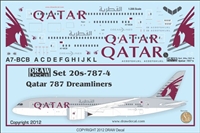 1:200 Qatar Airways Boeing 787-800