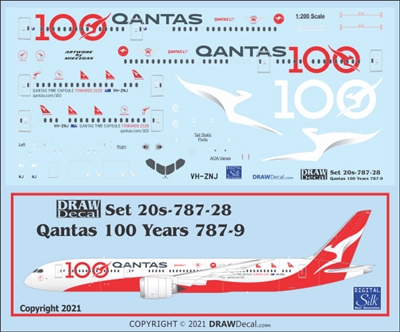 1:200 QANTAS '100 Years' Boeing 787-9