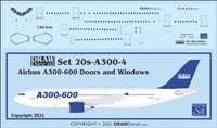 1:200 Airbus A.300-600 Doors & Windows