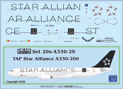 1:200 TAP Air Portugal 'Star Alliance' Airbus A.330-200