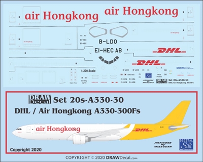 1:200 Air Hong Kong / DHL Airbus A.330-300F