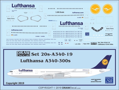 1:200 Lufthansa Airbus A.340-300