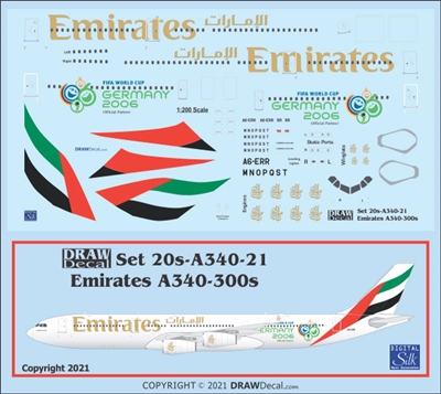 1:200 Emirates  Airbus A.340-300