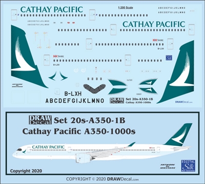 1:200 Cathay Pacific (2015 cs) Airbus A.350-1000