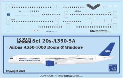 1:200 Airbus A350-1000 Doors and Windows