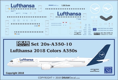 1:200 Lufthansa (2018 cs) Airbus A.350-900