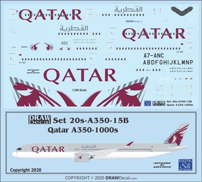 1:200 Qatar Airways Airbus A.350-1000