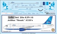 1:200 JetBlue Airbus A.320 'Mosaic'