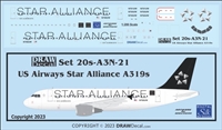 1:200 US Airways 'Star Alliance' Airbus A.319