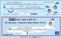 1:200 US Airways / America West Retro Airbus A.319