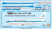 1:200 US Airways 'Piedmont' (late cs) A.319