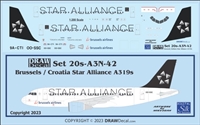 1:200 Brussels / Croatia 'Star Alliance' Airbus A.319