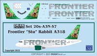 1:200 Frontier 'Stu the Rabbit' Airbus A.318