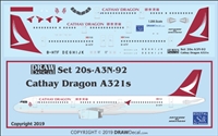 1:200 Cathay Dragon Airbus A.321