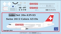 1:200 Swiss (2012 cs) Airbus A.319