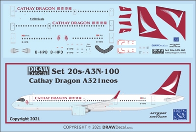 1:200 Cathay Dragon Airbus A.321NEO