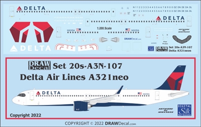 1:200 Delta Airlines Airbus A.321NEO