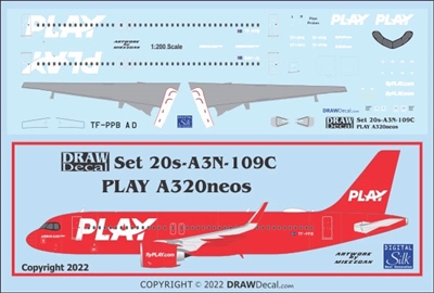 1:200 PLAY Airbus A.320NEO (with Corogard)