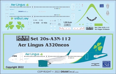 1:200 Aer Lingus (2019 cs) Airbus A.320 NEO