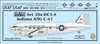 1:200 Indiana Air National Guard Douglas C.47