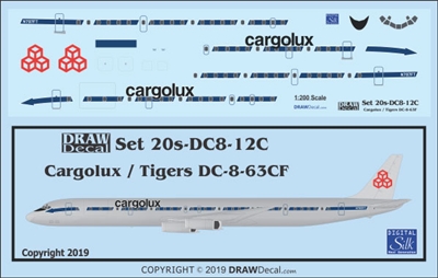 1:200 Cargolux (Flying Tiger Line cs)  Douglas DC-8-63CF