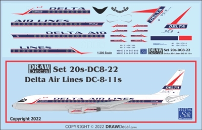 1:200 Delta Airlines (delivery cs) Douglas DC-8-11