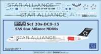 1:200 SAS 'Star Alliance' McDD MD-80