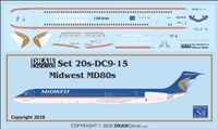 1:200 Midwest Airlines McDD MD-80