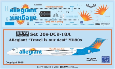 1:200 Allegiant Air McDD MD-80 'Travel is our Deal'