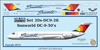 1:200 Sunworld Douglas DC-9-30