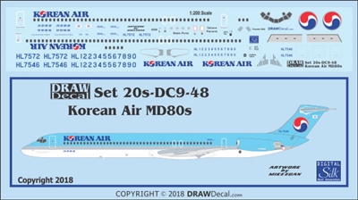 1:200 Korean Air McDD MD80