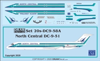 1:200 North Central Airlines Douglas DC-9-51