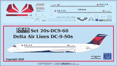 1:200 Delta Airlines (2007 cs) Douglas DC-9-51