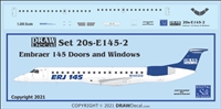 1:200 Embraer 145 Doors and Windows