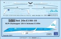 1:200 KLM Cityhopper (2014 cs) Embraer 190