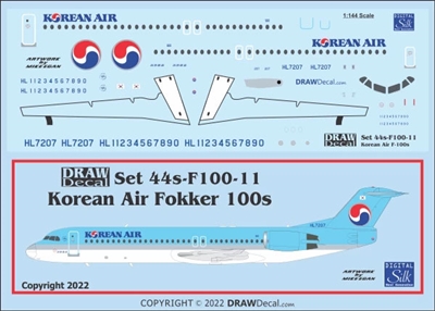 1:200 Korean Air Fokker 100