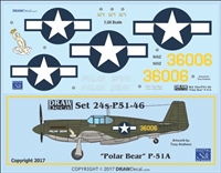 1:24 N.A. P-51A Mustang  "Polar Bear"