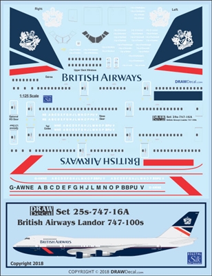 1:125 British Airways 'Landor' Boeing 747-100