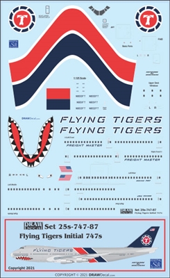 1:125 Flying Tiger Line Boeing 747-200F