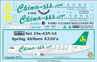 1:125 Spring Airlines Airbus A.320