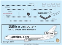 1:125 McDD DC-10 Doors and Windows