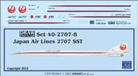 1:400 Japan Air Lines Boeing 2707 SST