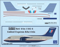 1:144 United Express BAe 146-100, -200 and -30