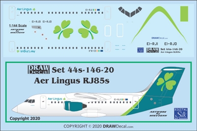 1:144 Aer Lingus (2019 cs) Bae RJ85 (146-200)