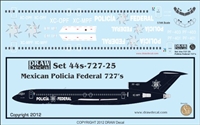 1:144 Mexican Policia Federal Boeing 727-200
