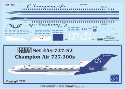 1:144 Champion Air Boeing 727-200