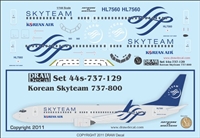 1:144 Korean Air 'Skyteam' Boeing 737-800